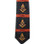 freemason's black and red long tie with gold compass and square. masonic gifts.
