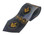 freemason's black and gray long tie with gold compass and square. masonic tie gray and black for men with gold compass and square. freemason gifts