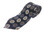 masonic tie gray white and black for men with gold compass and square. freemason gifts