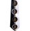 Tie for Free Mason Member - Black and White Polyester long tie with unique Masonry pattern design - Masonic Apparel 
