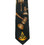 Tie for Free Mason Suit - Black Polyester long tie with Gavels Masonry pattern design - Masonic Apparel and Regalia freemason's gifts