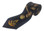 freemason's past master black long tie with gold past master and gavels logo. masonic gifts. masonic master mason tie black for men with court gavels. 