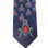 Tie for Free Mason Suit Formal Attire - Navy Polyester long tie with bold red center Masonic pattern design - Masonry Apparel Neckties