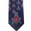 Tie for Free Mason Suit Formal Attire - Navy Polyester long tie with bold red center Masonic pattern design - Masonry Apparel Neckwear..