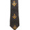 black freemason's long tie gold compass and square. masonic gifts