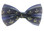 black and Navy blue masonic bowtie with gold compass and squares for freemasons