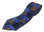 Navy blue masonic tie with gold compass and squares for freemasons