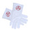 Masonic Royal Arch - York Rite Triple Tau Red Symbol on Cotton Gloves - White (One Size Fits Most) For Freemasons. Freemason Regalia Formal Wear Clothing. Masonic Gloves for Freemasons.