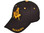 Black Masonic Baseball Cap - Golden Masonic Order Symbol, brim Mason text & adjustable strap on back of hat. Masonic Clothing, Apparel and Merchandise