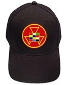 High Priest Masonic Baseball Cap - Black Hat with Colorful High Priest Masonic Symbol - One Size Fits Most Adults. Freemason Merchandise, Clothing and Apparel.