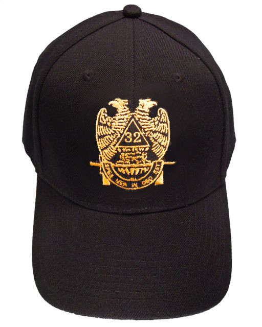 Masons Baseball Cap - Standard Scottish Rite Wings DOWN - Masonic