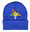 Order of the Eastern Star - Blue Beanie Cap with Colorful Standard OES Symbol - Hat One Size Fits Most Adults. Masonic Merchandise.