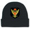 Masonic Cap Beanie - Standard Scottish Rite Wings Up with Red Crown - Masonic Black Winter Hat with 33rd degree Symbol - One Size Fits Most Cap for Freemasons