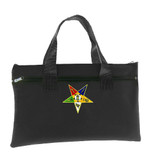 Black OES Tote Bag for Order of the Eastern Star - Colorful Classic Cut Out Logo