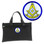 masonic gifts merchandise Past Master Black Masonic Tote Bag for Freemasons - Blue and White Round Classic Icon