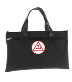  Royal Arch Black Masonic Tote Bag for Freemasons - Red and White Round Classic Triple Tau Icon..