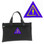 Royal Select Mason - Black Masonic Tote Bag - Right break Trowel Icon on Purple Background  for cryptic masons