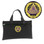 masonic Grand Master Masonic black Tote Bag for Freemasons merchandise  - Blue and White Round Classic Logo