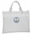 Past Master White Masonic Tote Bag for Freemasons - Blue and White Round Classic Icon
