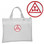 masonic Royal Arch White Masonic Tote Bag for Freemasons gifts merchandise - Red and White Round Triple Tau Classic Icon