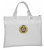 White Grand Master Masonic Tote Bag for Freemasons - Blue and White Round Classic Logo