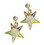 OES Dangling Earrings with Order of the Eastern Star Symbolism - One Pair. Great O.E.S Gift.