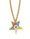 Eastern Star OES Dangling Pendant with Order of the Eastern Star Symbolism - Includes Chain Necklace