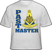 Past Master T-Shirt For Freemasons (White) - Masonic Apparel with both Past master text and iconic logo. Masonic Clothing and Gifts.
