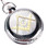 Freemason Pocket Watches - Duo-tone Steel and Gold Color Emblem / Mason Square ad Compass Design - Masonic Quartz Watch.