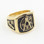 gold masonic rings Freemason Ring / Mason Ring - Gold Plated Steel G Masonic Ring Emblem on Pinstripes - Masonic Rings for Sale