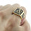 discount freemason rings on sale Freemason Ring / Mason Ring - Gold Plated Steel G Masonic Ring Emblem on Pinstripes - Masonic Rings for Sale
