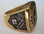 past master rings for sale better than ebay Gold Past Master Freemason Ring / Masonic Ring - Gold Plated and Steel Color Top - with Masonic Symbols