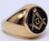 gold masonic ring for men Gold Plated Freemason Ring / Masonic Rings - Chiseled Enamel and Steel Band for Masons. Masonic Jewelry,