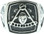 past master masonic jewelry rings for men Masonic Past Master Emblem with Gavels on sides - Freemason Ring / Mason's Ring - Stainless Steel Jewelry for Freemasons