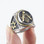 Star of David freemason rings with both gold and silver color plating - Freemason Ring with Classic Style Judaism Emblem. Masonic Jewelry.