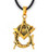  Freemason Pendant - Gold Plated Stainless Steel with Deep Etched Masonic Eye of Providence Symbol inside of Square and Compass 