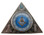 masonic gifts - Freemason Gift - Mini Triangle Desk Clock - Masonic Symbolism on front and classic logos on back. Great Masonic gift.