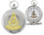 Masonic Past Master Pocket Watch - Duo-tone Steel and Gold Color Emblem / Mason Square and Compass Design - Masonic Quartz Watches