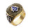freemasons ring - Blue Lodge - Duo-Tone Silver Icons and Gold Color Steel Band. Freemason Ring with Blue Mason Symbol - Free and Accepted Masons - Masonic Rings for sale - Freemason Jewelry	
