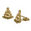 past master Cufflinks - Gold Color with Past Master Freemasons Symbol. Masonic Regalia Merchandise for the Lodge