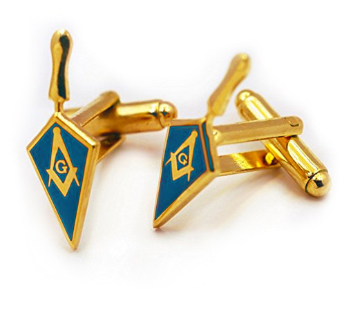 Masonic Lodge Blue Trowel Cuff links (one pair) - Gold Color with Classic  Freemasons Symbol. Masonic Merchandise and Gifts and Accessories. - Mason  Zone