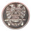 Freemasons Car Emblem Decal / Scottish Rite 32nd Degree Scottish Wings Down Bald eagles. Masonic bumper decal with black background for Freemasons