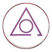 Freemasons Car Decal Emblem / Masonic Lodge of Perfection symbol with white background for Freemasons.