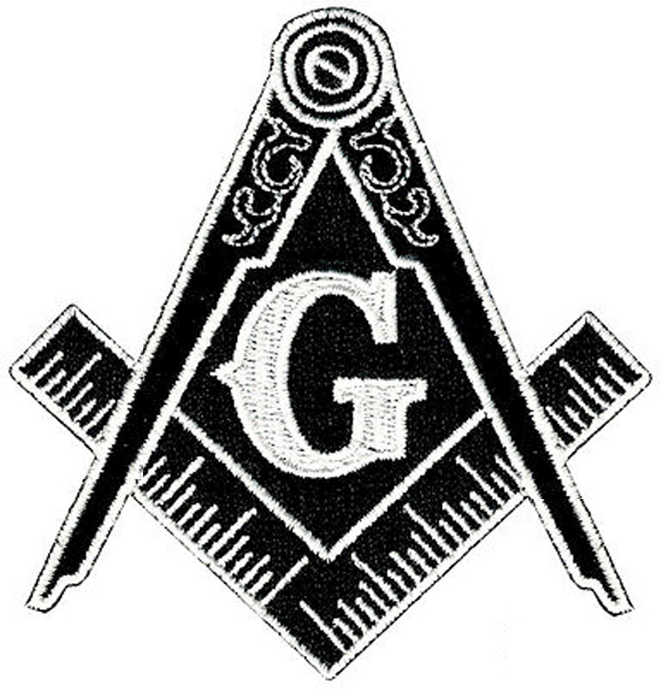 Keychain keyring embroidered embroidery patch masonic freemasson