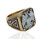 32nd degree masonic rings - Scottish Rite Freemason Ring / Thick Masonic Ring- 32nd Degree Scottish Rite Mason Symbol Logo with Gold Tone Band 