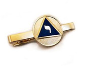  Grand Elect - Scottish Rite Masonic Lodge of Perfection 14th Degree - Scottish Rite Tie Clip / Tie Bar - Gold Color with Classic Standard Freemasons Symbol 