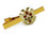 Scottish Rite Masonic Eagles and Cross Tie Clip / Tie Bar - Gold Color with Classic Red Cross Freemasons Symbol 