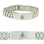 Masonic Bracelets for men - Silver Tone - Stainless Steel Freemason - Linkage Bracelet with Simple Masonic Symbol