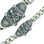 Masonic Bracelets - Silver Tone - Stainless Steel Masonic Linkage Bracelet with Masonic Pillars and Sun Symbol 