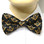 masonic neck tie - bow tie black and gold